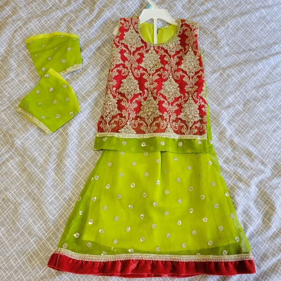 Pakistani/indian outfit - toddler girl 2T or 3T - size 18 - Picture 10 of 11